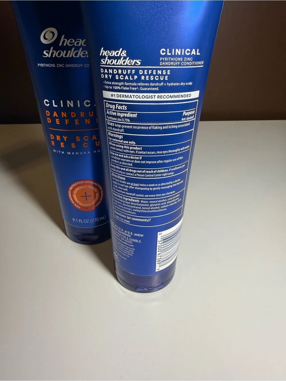 2 PACK Head & Shoulders Clinical Dandruff Defense Conditioner Dry Scalp Rescue